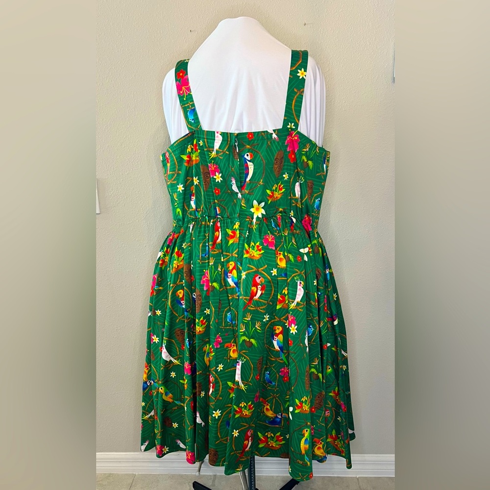 Disney Dress Shop Tiki Green Dress 3x
